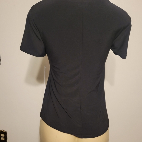 Nichole Miller Black Women's Top Party Causal Night Out - Picture 3 of 5